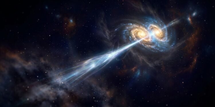 Astrônomos detectam sinal de feixe de laser de alta potência a 8 bilhões de anos-luz de distância