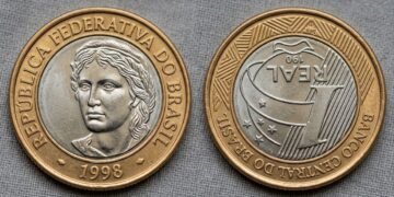 Moeda de 1 real com erro raro pode valer até R$ 2.600 no mercado de colecionadores
