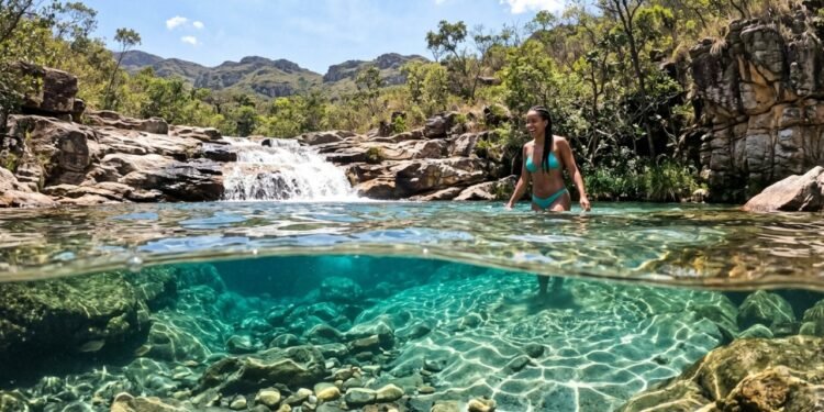 Eleita Jardim do Brasil por Burle Marx: o vilarejo a 100 km de BH que guarda as piscinas naturais mais lindas de Minas Gerais