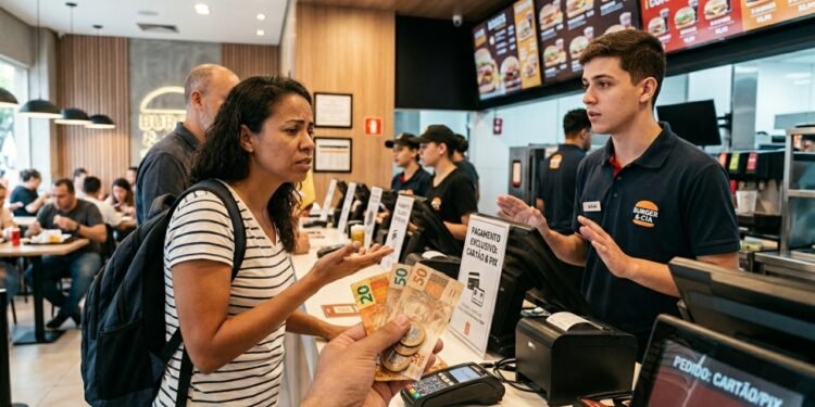 Lanchonete proíbe pagamento em dinheiro e acaba na mira do Procon após irregularidade que pode afetar consumidores