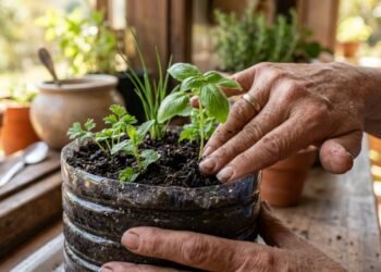 As 4 ervas fáceis de plantar em garrafas pet para ter temperos sempre frescos