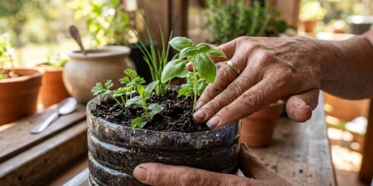 As 4 ervas fáceis de plantar em garrafas pet para ter temperos sempre frescos