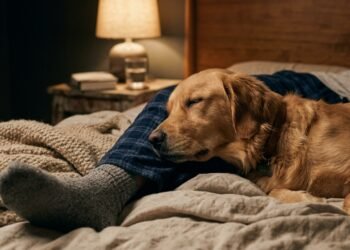 Por que alguns cães dormem encostados no dono e o que isso revela sobre o pet