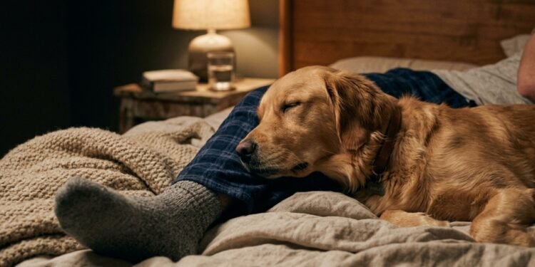 Por que alguns cães dormem encostados no dono e o que isso revela sobre o pet