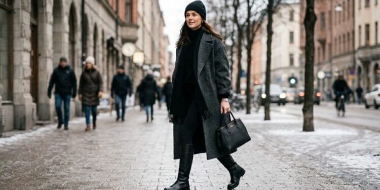 As texturas de inverno que harmonizam com a calça legging e garantem um visual estiloso