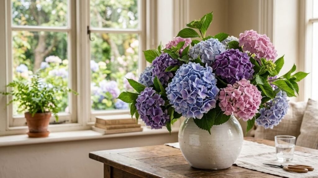 Plantas em vasos de barro