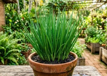 Rega da cebolinha: o erro que deixa as folhas finas, enfraquece a touceira e reduz a colheita mesmo em hortas bem cuidadas