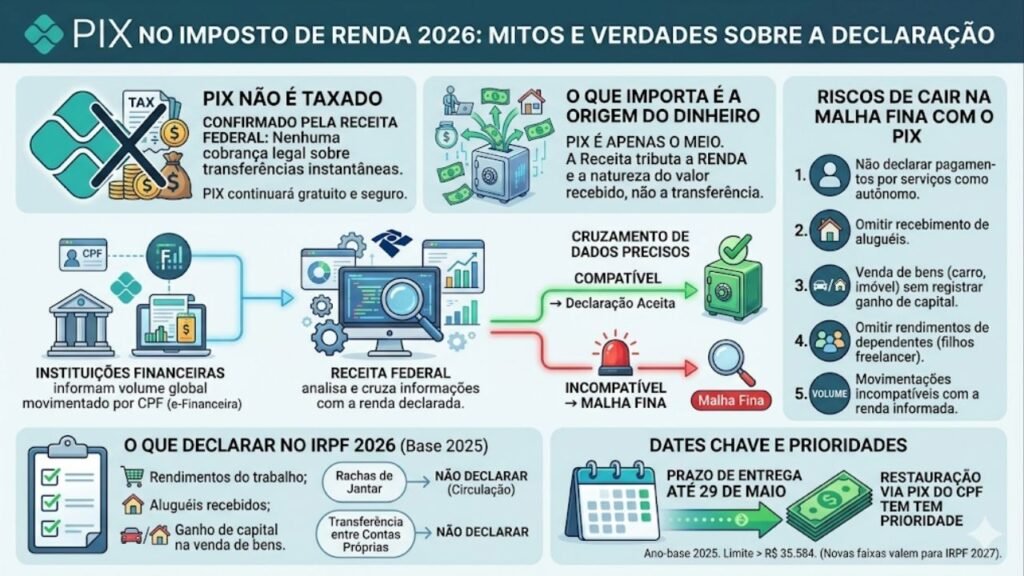 Receita Federal emite alerta para todos que fazem transferências via PIX em 2026