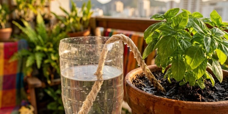 Esqueça o regador tradicional, esse é o novo jeito de manter suas plantas hidratadas gastando pouco e reaproveitando garrafas PET