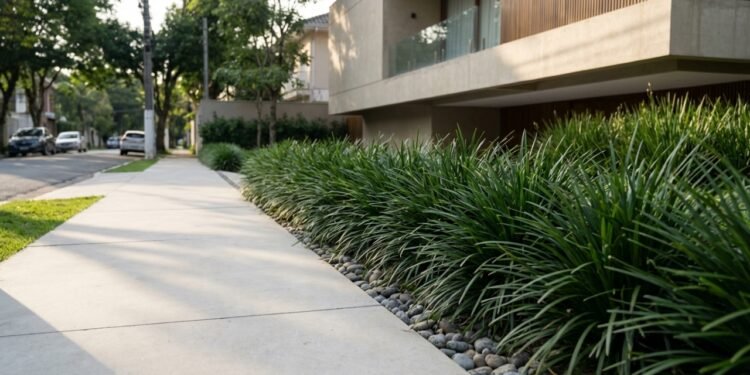 Nem flores caras, nem jardins elaborados: a planta simples que cria um visual sofisticado na calçada da sua casa