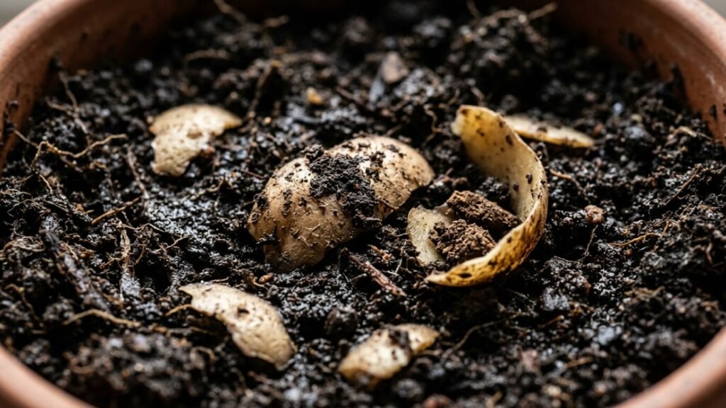 Não jogue fora as cascas de batata, veja como reutilizar esse tesouro no crescimento das suas platas