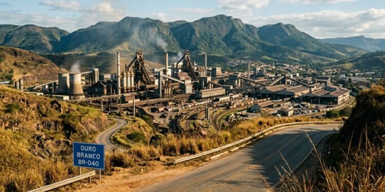 12% do aço do Brasil sai daqui, a 100 km de BH: a cidade colonial que virou sede da maior usina siderúrgica do mundo e ainda guarda a Casa de Tiradentes