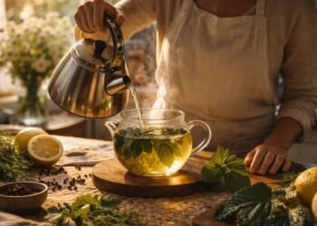 Essa combinação com folha de amora virou um dos chás mais comentados quando o assunto é leveza