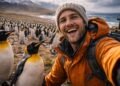 No fim do mundo existe uma ilha com 1 milhão de pinguins com marcas de guerra