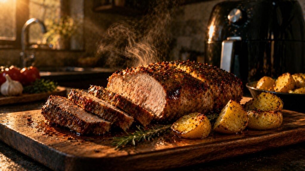 O que deixa esse lombo suíno na Air Fry tão macio e dourado surpreende no resultado final