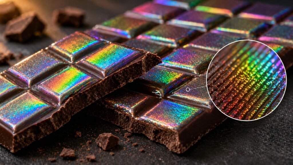 Faz mal comer chocolate holográfico ou esse brilho diferente é mais seguro do que parece