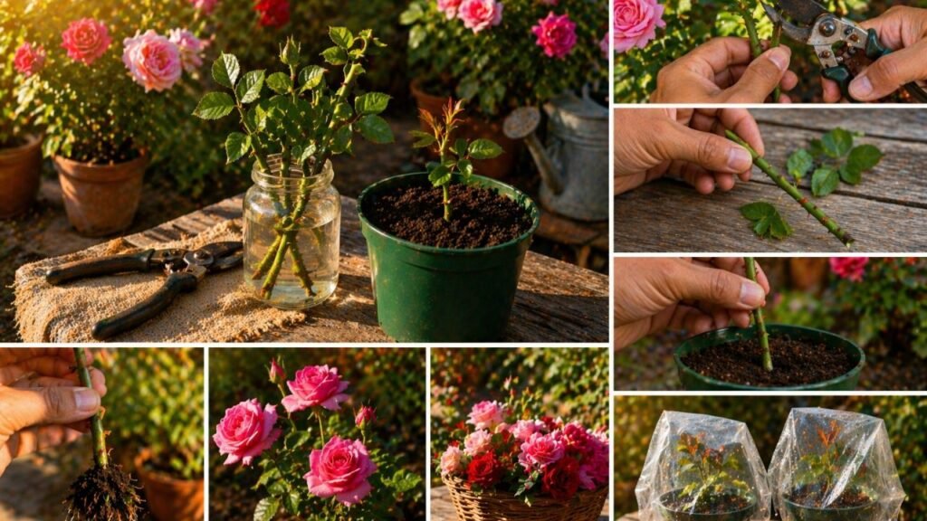 Como fazer muda de rosa sem gastar quase nada e multiplicar o jardim com mais facilidade