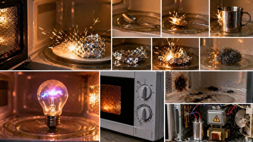 Não coloque metal no micro-ondas e entenda o que realmente pode acontecer