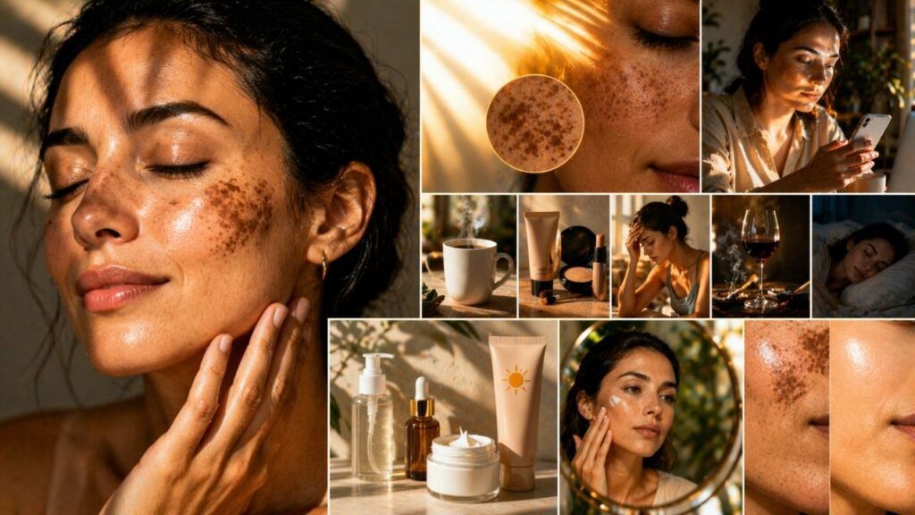 Melasma piorando mesmo com cuidado pode ser por algo simples na sua rotina