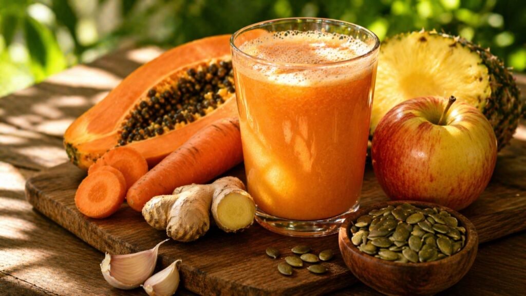 Esse suco para vermes promete limpar o intestino, mas a verdade é bem mais complicada