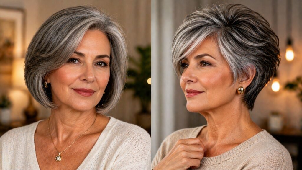 Cortes de cabelo que valorizam mulheres 60+ e deixam o visual mais leve e elegante