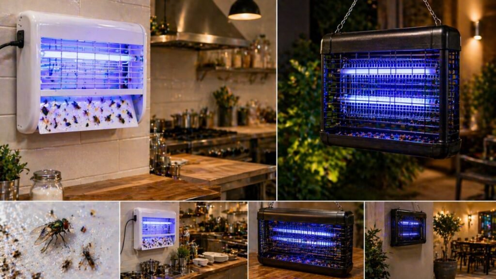 Armadilha luminosa funciona melhor quando o modelo certo é usado no lugar mais adequado