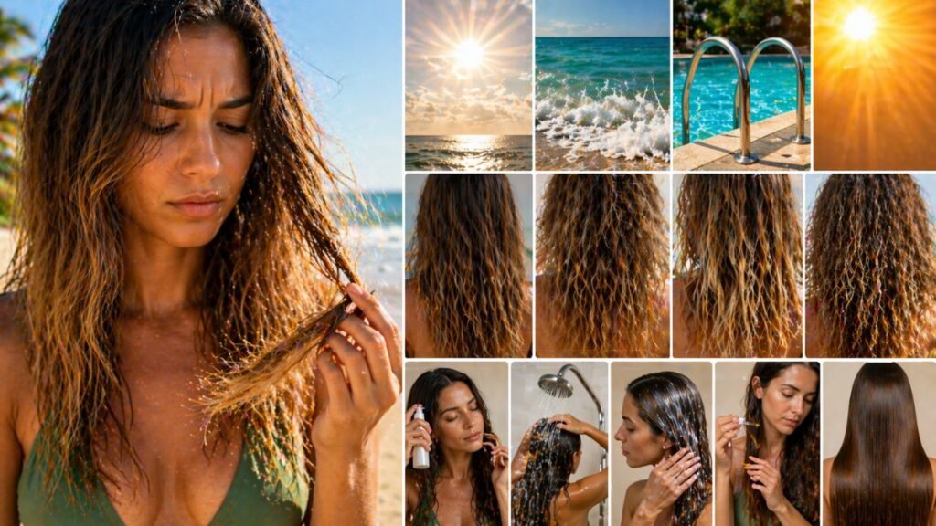 Seu cabelo está virando palha no calor? O erro mais comum pode estar piorando tudo agora