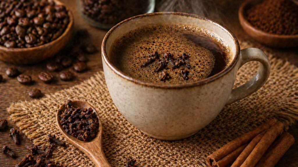 Essa mistura com cravo no café chama atenção por unir disposição, aroma e mais saciedade
