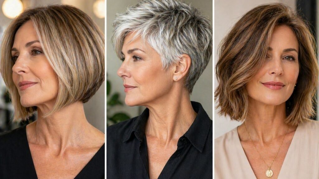 Esses cortes de cabelo para mulheres maduras afinam o rosto e alongam o pescoço com elegância natural