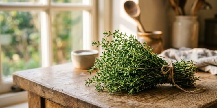 Erros na hora da colheita do tomilho que podem diminuir o aroma na hora de usar na cozinha