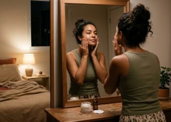 Testei uma rotina de skincare noturno simples por 7 dias e o resultado surpreende ao acordar com a pele mais hidratada, uniforme e descansada