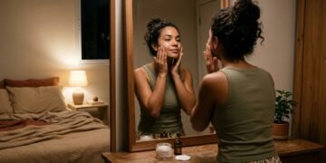 Testei uma rotina de skincare noturno simples por 7 dias e o resultado surpreende ao acordar com a pele mais hidratada, uniforme e descansada