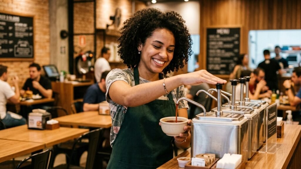 Adeus aos sachês de ketchup e maionese: restaurantes aceleram mudança sustentável e clientes já sentem impacto no atendimento