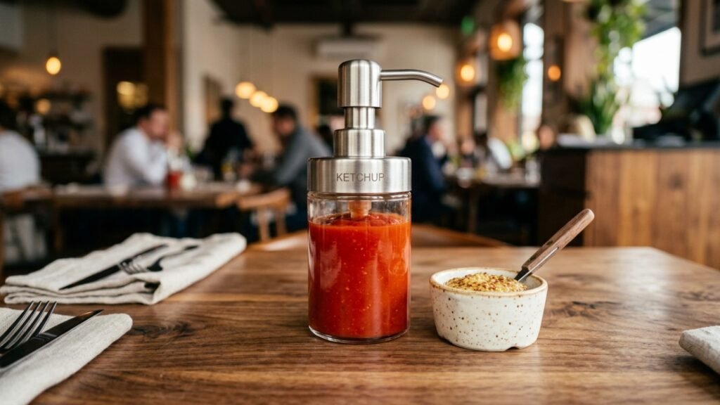 Adeus aos sachês de ketchup e maionese: restaurantes aceleram mudança sustentável e clientes já sentem impacto no atendimento