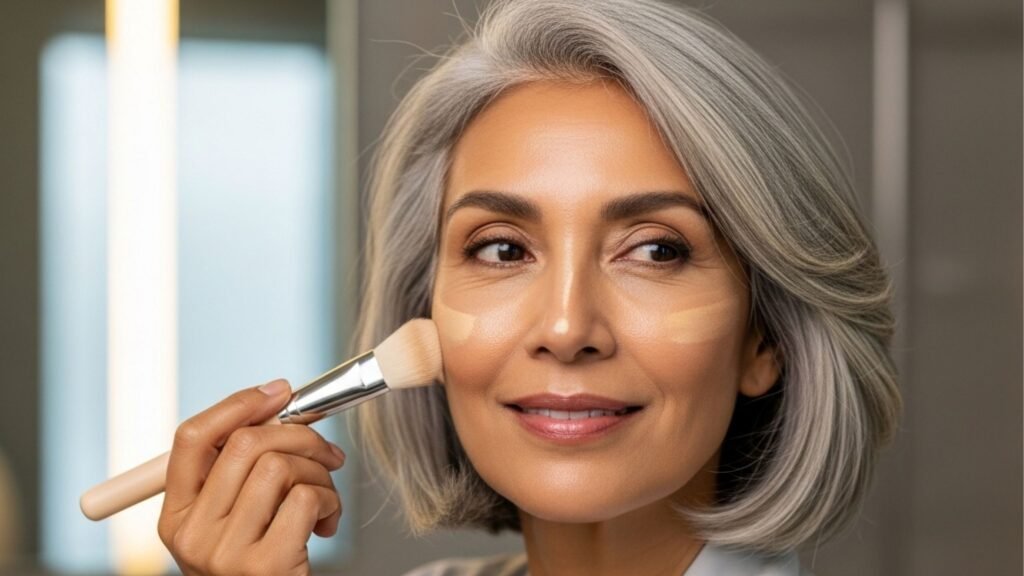 A base que suaviza linhas e devolve o viço da pele madura, ideal para mulheres acima dos 50