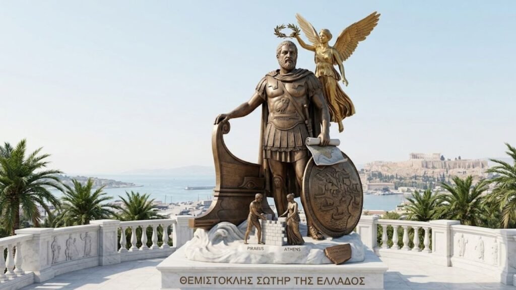 a breve ascensão de Temístocles