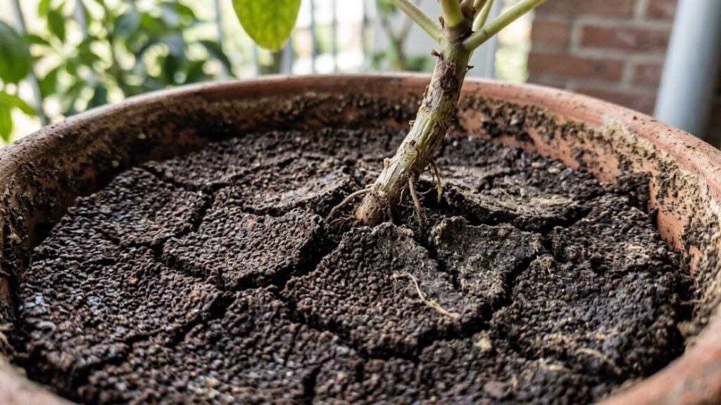 O que acontece com suas plantas em vasos se você colocar borra de café do jeito errado