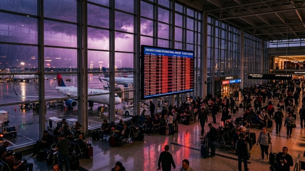 Caos aéreo provoca cancelamento de centenas de voos e deixa passageiros ilhados