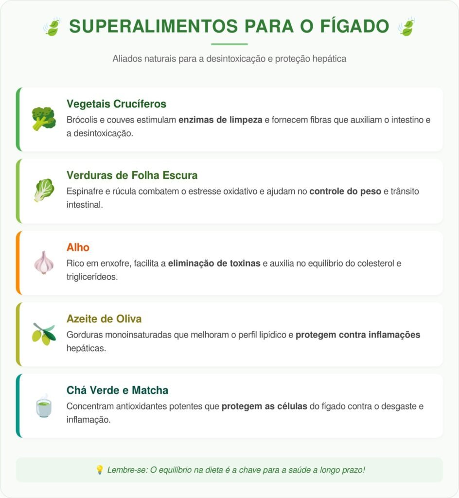 Estes alimentos ajudam a proteger o fígado: veja o que colocar no prato para apoiar a desintoxicação e reduzir sobrecargas no organismo