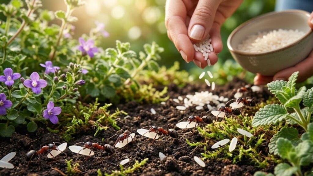 Eliminar formigas do jardim