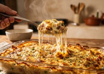 O segredo para transformar o arroz de ontem em um prato cremoso de forno rapidinho