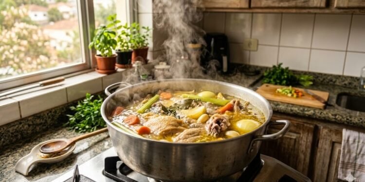 Caldo de frango caseiro deixa suas receitas melhores