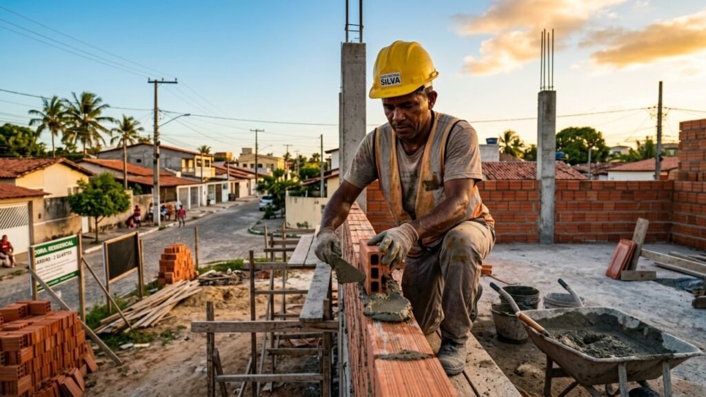 Valor da mão de obra para construir casa de dois quartos em 2026 - casa simples