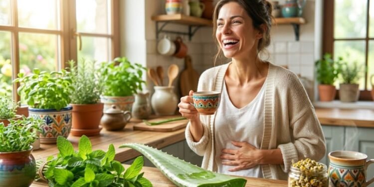 chá pára intestino