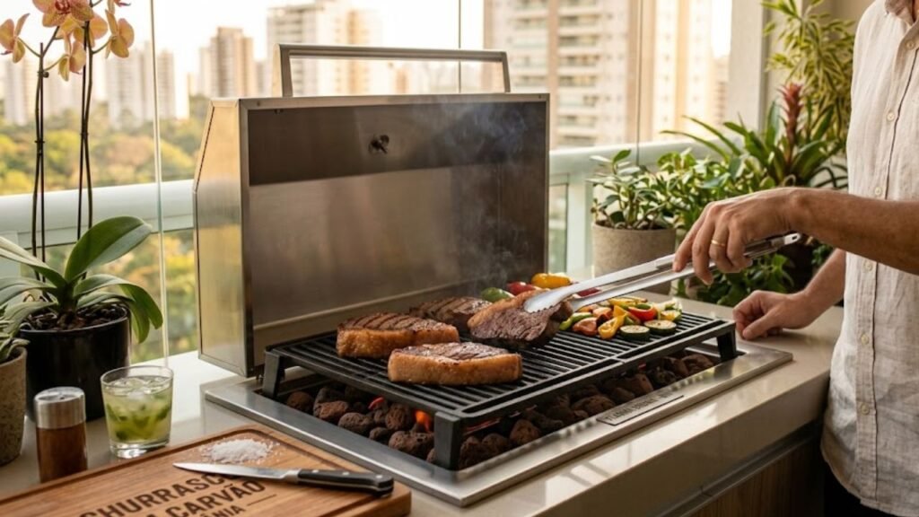 churrasco sem carvão