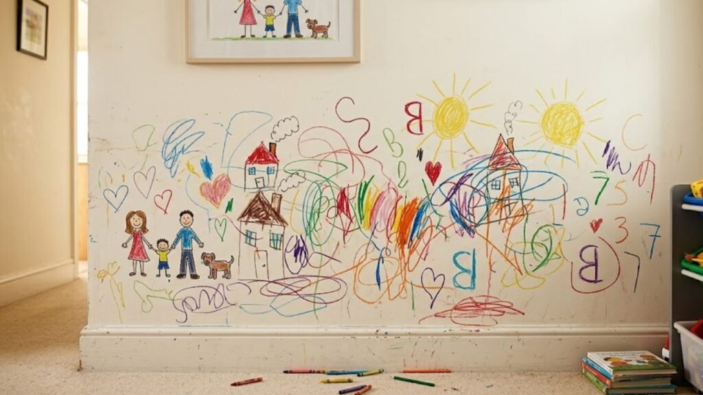 como limpar parede rabiscada