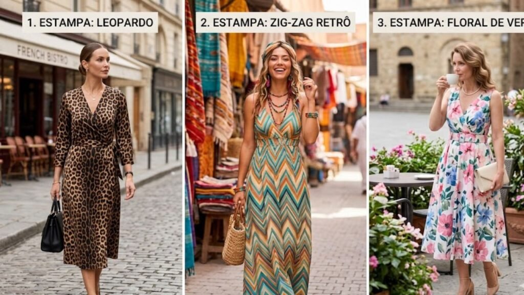 cores e estampas de vestidos verão 2026
