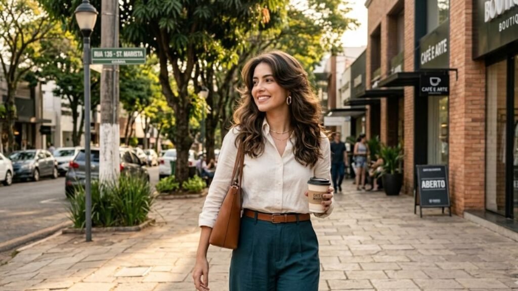 corte que cria leveza e movimento natural