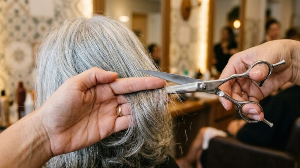 Cortes estratégicos que deixam o cabelo branco moderno e cheio de vida - cabelos grisalhos