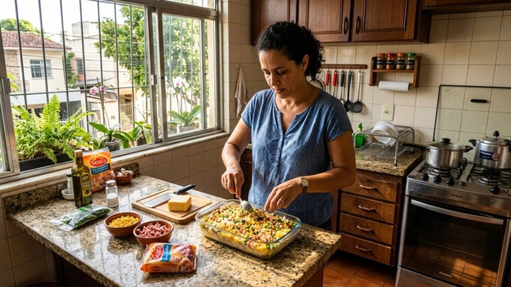Arroz cremoso de forno com queijo derretido é a solução de 20 minutos para o seu jantar